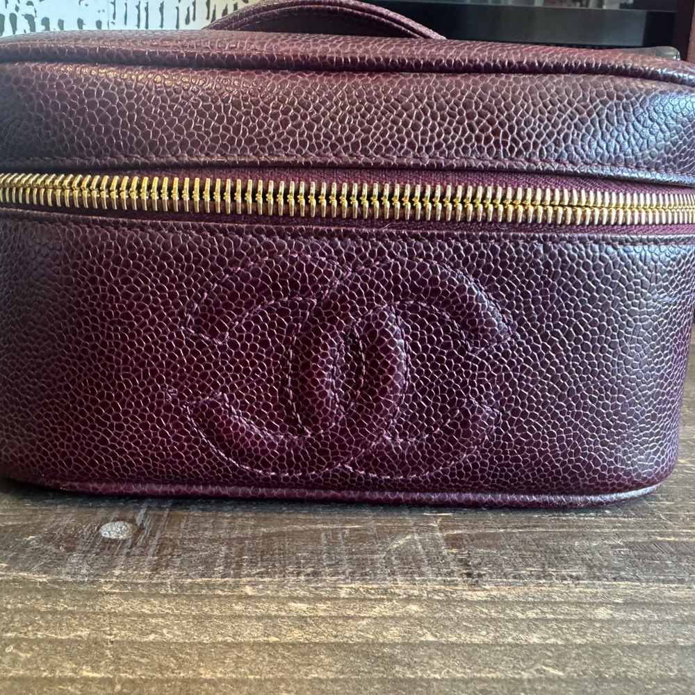 Chanel Burgundy Caviar Vanity RARE